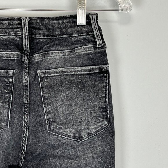 Frame Denim Womens Le One High Rise Skinny Jeans Crop Gray Hughes size 23-28 - Picture 8 of 13